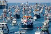 Italia y España envían buques militares para proteger a la flotilla que va rumbo a Gaza con ayuda humanitaria pese al bloqueo de Israel