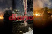 Bomberos sofocaron incendios en un basural y en un árbol (Video)