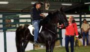 Frisón, la raza equina europea debuta en la Expocruz 2025 y es una de las grandes atracciones