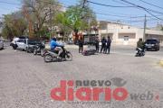 Un motociclista resultó herido en un choque en Absalón Rojas y Chaco