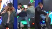 VIDEO INSÓLITO: Periodistas peruanos se fueron a los golpes en plena transmisión en vivo tras debate por la Copa Sudamericana