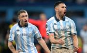 Racing entre la Libertadores y el clásico de mañana