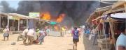 Incendio arrasa con cientos de casetas de una feria