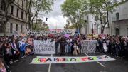 Ni Una Menos: una multitud pidió justicia por el triple femicidio narco en Florencio Varela