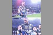 La imagen más tierna del fútbol argentino: ingresó al Madre de Ciudades con sus hijos