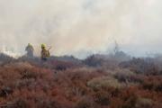 Bomberos de Loreto combatieron un incendio forestal en Atamisqui