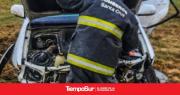 Un hombre salió despedido tras volcar