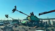 “Tanques de la paz”: Alfredo Segatori transforma chatarra en esculturas