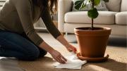 Colocar papel de cocina debajo de las macetas de las plantas: por qué recomiendan hacerlo