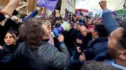 Javier Milei suspendió su actividad de campaña en Tierra del Fuego en medio de movilizaciones opositoras