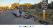 Un hombre quedó grave tras un violento choque entre dos motos