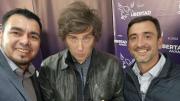 Javier Milei tuvo que cancelar una caminata por Ushuaia debido a las protestas en las calles