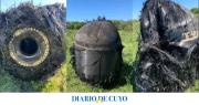 Removieron la chatarra espacial hallada en un campo de Chaco y buscan determinar su origen