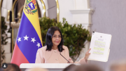 (VIDEO) Vicepresidenta Delcy Rodríguez anunció que Maduro firmó decreto de estado de conmoción externa