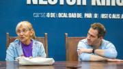 En Madryn, Luque se reunió con familias de personas con discapacidad
