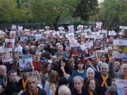 Emotivo acto a dos años del ataque de Hamas en Israel: entre el dolor, los recuerdos y la exigencia de que los rehenes vuelvan a casa