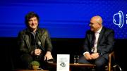 En modo campaña, Javier Milei participó en la presentación de un libro: “No estamos en el paraíso, la situación es dura”