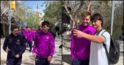 Al ritmo de la Nueva luna y por la peatonal, las primera horas del Barcelona en San Juan