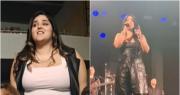 Video: vio a Ángela Leiva en San Juan, le cantó y la rompió en las redes