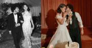 Selena Gómez compartió nuevas imágenes de su boda y reveló los vestidos que lució