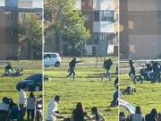 Violento ataque en Ezeiza: motochorros le dispararon dos veces para sacarle su moto
