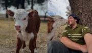 Gastón Britos, el veterinario influencer que conquistó las redes junto a una ternerita rescatada