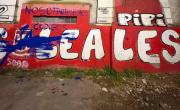 VIDEOS. Nuevo capítulo de pintadas de barras en La Plata: así fue la respuesta tras la vandalización del mural de Maradona