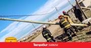 Santa Cruz: Bomberos trabajaron en siete intervenciones por el viento