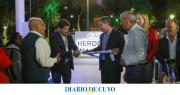Orrego participó de la inauguración de la renovación integral de la Plaza Héroes de Malvinas
