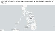 Un fuerte terremoto de magnitud 6,9 sacude el centro de Filipinas