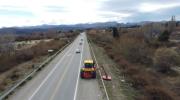 Advierten por trabajos sobre la Ruta 40, entre Bariloche y Dina Huapi: detectaron cartelería no autorizada