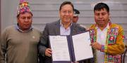 Presidente promulga ley que declara prioridad nacional la incorporación del tramo carretero Cruce Vinto a la Red Vial