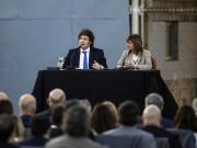 Otra muestra de apoyo de Milei a Espert: lo subió a un acto de campaña con Bullrich para presentar el nuevo Código Penal