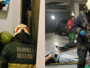 Conmoción en Las Cañitas: se desplomó un ascensor desde un séptimo piso y nueve jóvenes quedaron atrapados