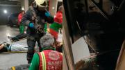 Un ascensor cayó desde un séptimo piso en Las Cañitas y nueve jóvenes quedaron atrapados