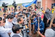 Avasallamiento en Montero deriva en la retención momentánea de Camacho; la Policía intervino