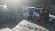 Minibús sufre falla en los frenos e impacta contra una vagoneta dejando ocho heridos en Bajo Llojeta