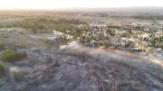 Desesperados, un impactante incendio llegó hasta las puertas de Picún Leufú