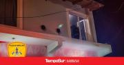 Ropa tuvo contacto con el calefactor y provocó un incendio