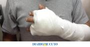 Albardón: un obrero terminó con tres dedos heridos tras un accidente con una amoladora