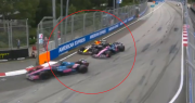 Video: el momento en el que Franco Colapinto casi choca a Max Verstappen