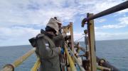 Inspeccionaron una plataforma en el Estrecho de Magallanes