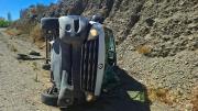 Vuelco de una trafic en la Ruta 7: dos mujeres sufrieron politraumatismos
