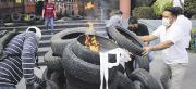 Jornadas de violencia en el paro