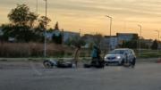 Joven motociclista perdió el control en el oeste, derrapó y debió ser hospitalizado