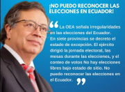 Fraude en Ecuador.