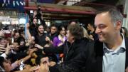 De la peatonal al hotel: el accidentado paso de Javier Milei por Santa Fe