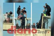 Video: así salvó un joven a la mujer que iba a matarse tirándose del puente