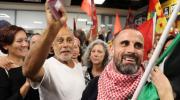 Un primer grupo de 18 activistas italianos de la Flotilla aterriza en Roma