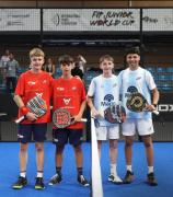 Con el cipoleño Ciccioli y la cutralquense Zapata, Argentina hizo podio en el Mundial juvenil de pádel